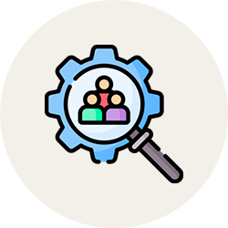 hourglass with family inside icon